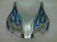 Blau Flamme Silber Honda CBR 1000 RR 2006-2007 Verkleidungen Blau Flamme Silber Honda CBR 1000 RR 2006-2007 Verkleidungen