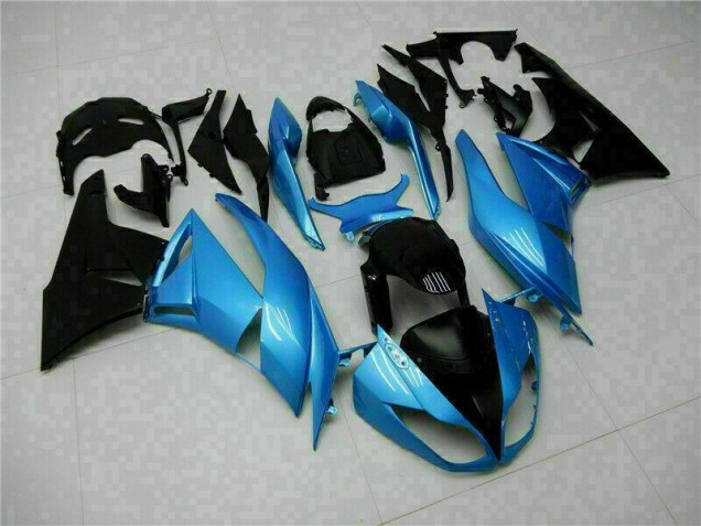 Blau Schwarz Kawasaki ZX6R 2009-2012 Verkleidungen Blau Schwarz Kawasaki ZX6R 2009-2012 Verkleidungen
