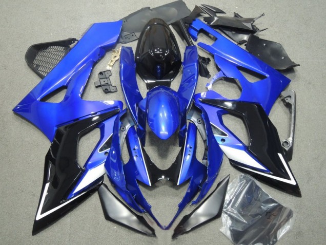 Blau Schwarz Suzuki GSXR 1000 K5 2005-2006 Vollverkleidung Blau Schwarz Suzuki GSXR 1000 K5 2005-2006 Vollverkleidung