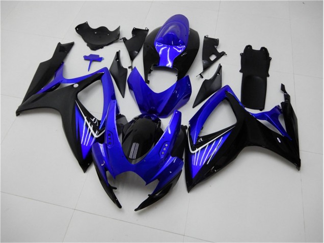 Blau Schwarz Suzuki GSXR 600 / 750 K6 2006-2007 Verkleidungen & Plastik Blau Schwarz Suzuki GSXR 600 / 750 K6 2006-2007 Verkleidungen & Plastik