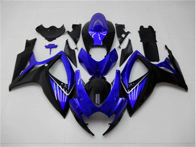 Blau Schwarz Suzuki GSXR 600 / 750 K6 2006-2007 Verkleidungen & Plastik Blau Schwarz Suzuki GSXR 600 / 750 K6 2006-2007 Verkleidungen & Plastik