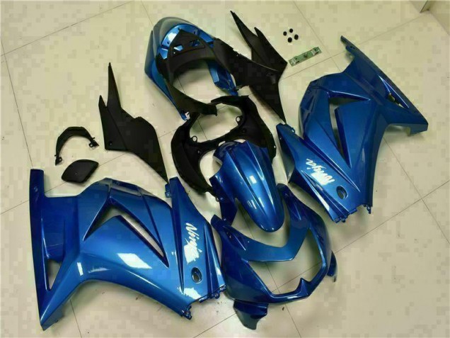 Blau Schwarz Weiß Ninja Kawasaki EX250 2008-2012 Verkleidungen Blau Schwarz Weiß Ninja Kawasaki EX250 2008-2012 Verkleidungen