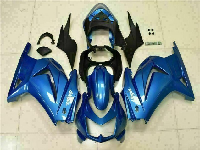 Blau Schwarz Weiß Ninja Kawasaki EX250 2008-2012 Verkleidungen Blau Schwarz Weiß Ninja Kawasaki EX250 2008-2012 Verkleidungen