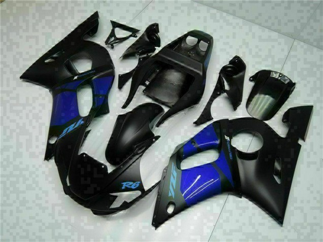 Blau Schwarz Yamaha R6 1998-2002 Verkleidungen Blau Schwarz Yamaha R6 1998-2002 Verkleidungen