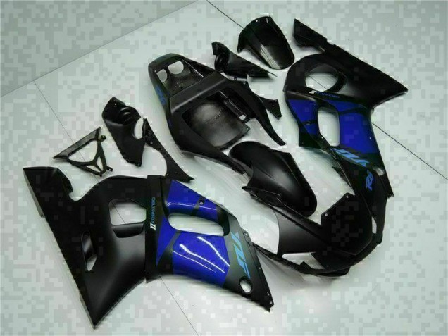 Blau Schwarz Yamaha R6 1998-2002 Verkleidungen Blau Schwarz Yamaha R6 1998-2002 Verkleidungen