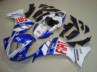 Blau Weiß Fiat Yamaha R1 2012-2014 Verkleidungen