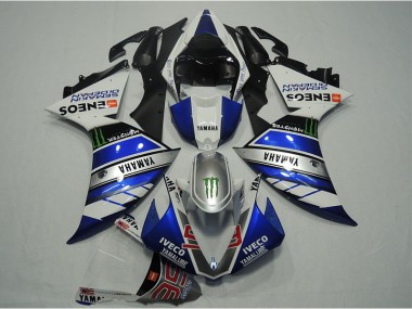 Blau Weiß IVECO Yamaha R1 2012-2014 Verkleidungen