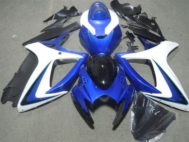 Blau Weiß Kawasaki ZX10R 2006-2007 Verkleidungen