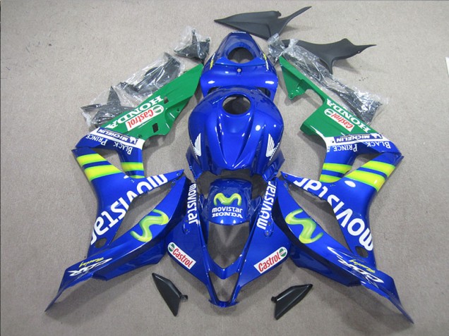 Blau Weiß Movistar Honda CBR 600 RR 2007-2008 Verkleidungen Blau Weiß Movistar Honda CBR 600 RR 2007-2008 Verkleidungen