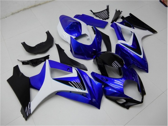 Blau Weiß Schwarz Suzuki GSXR 1000 K7 2007-2008 Verkleidungen Blau Weiß Schwarz Suzuki GSXR 1000 K7 2007-2008 Verkleidungen