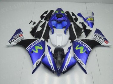 Blau Weiß Schwarz Yamaha R1 2012-2014 Verkleidungen