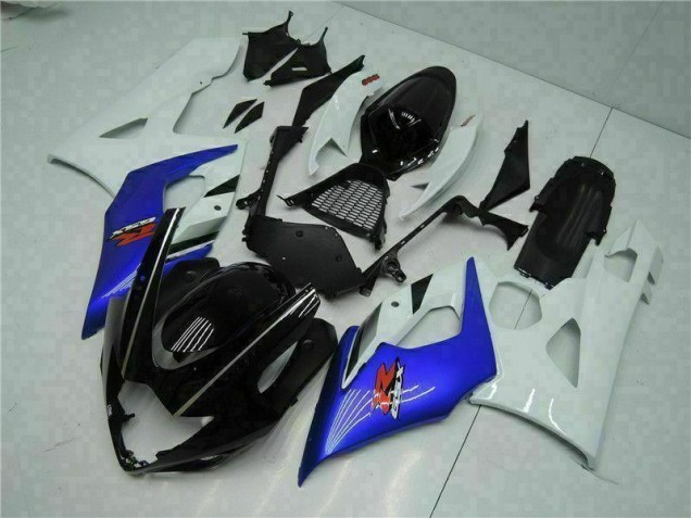 Blau Weiß Suzuki GSXR 1000 K5 2005-2006 Verkleidungen Blau Weiß Suzuki GSXR 1000 K5 2005-2006 Verkleidungen