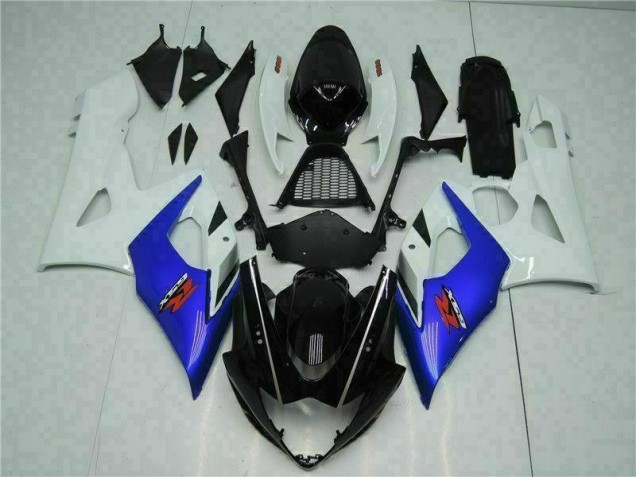Blau Weiß Suzuki GSXR 1000 K5 2005-2006 Verkleidungen Blau Weiß Suzuki GSXR 1000 K5 2005-2006 Verkleidungen