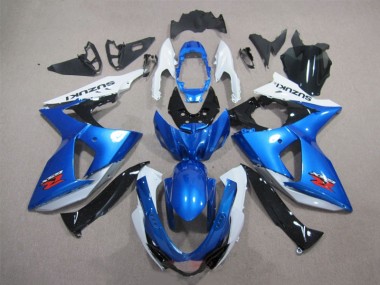 Blau Weiß Suzuki GSXR 1000 K9 2009-2016 Verkleidungen Komplett Sets