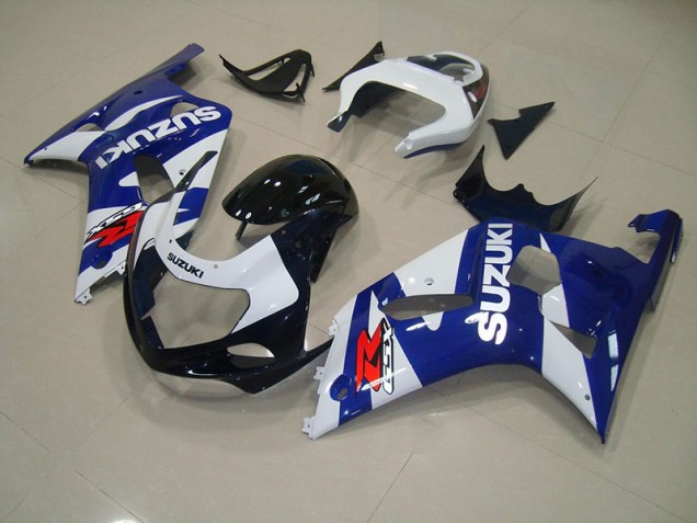 Blau Weiß Suzuki GSXR 750 K1 K2 K3 2001-2003 Verkleidungen Blau Weiß Suzuki GSXR 750 K1 K2 K3 2001-2003 Verkleidungen