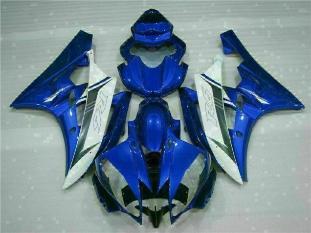 Blau Weiß Yamaha R6 2006-2007 Verkleidungen Blau Weiß Yamaha R6 2006-2007 Verkleidungen
