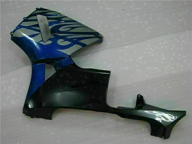 Blau mit silberner Flamme Honda CBR 600 RR 2003-2004 Verkleidungen