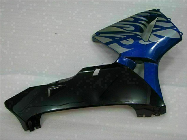 Blau mit silberner Flamme Honda CBR 600 RR 2003-2004 Verkleidungen