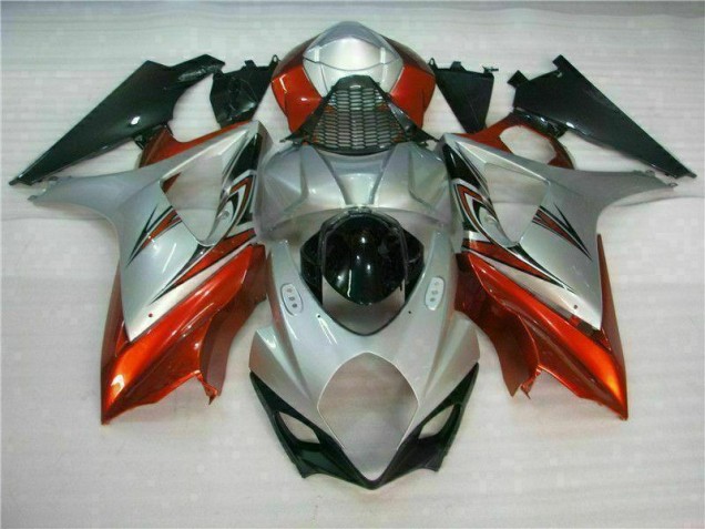 Braun Silber Suzuki GSXR 1000 K7 2007-2008 Verkleidungen Braun Silber Suzuki GSXR 1000 K7 2007-2008 Verkleidungen