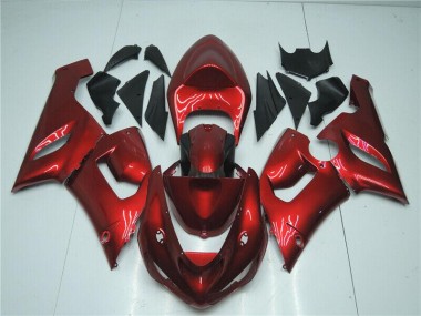 Candy Rot Kawasaki ZX6R 2005-2006 Verkleidungen