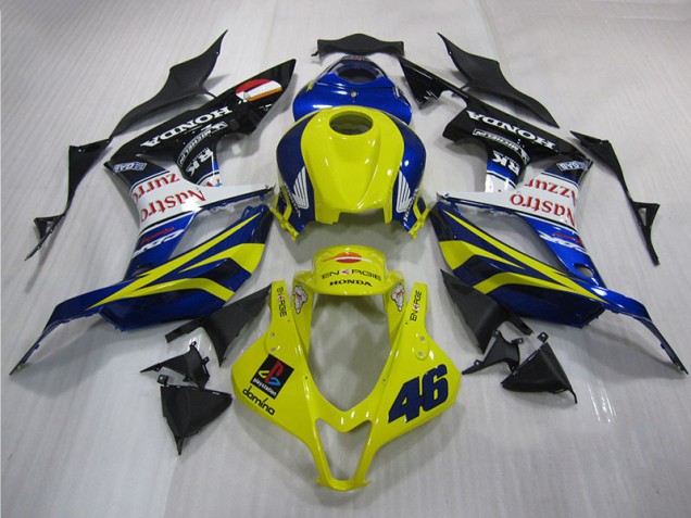 Gelb Blau 46 Honda CBR 600 RR 2007-2008 Verkleidungen Gelb Blau 46 Honda CBR 600 RR 2007-2008 Verkleidungen