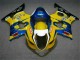 Gelb Blau Suzuki GSXR 1000 K3 2003-2004 Verkleidungen