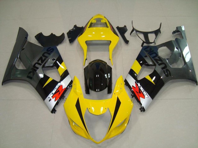 Gelb Grau Suzuki GSXR 1000 K3 2003-2004 Verkleidungen Gelb Grau Suzuki GSXR 1000 K3 2003-2004 Verkleidungen