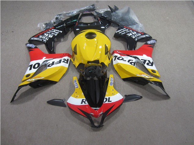 Gelb Rot Schwarz Repsol Honda CBR 600 RR 2007-2008 Verkleidungen Gelb Rot Schwarz Repsol Honda CBR 600 RR 2007-2008 Verkleidungen