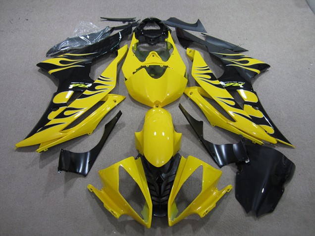 Gelb Schwarz Flamme Yamaha R6 2008-2016 Verkleidungen Gelb Schwarz Flamme Yamaha R6 2008-2016 Verkleidungen
