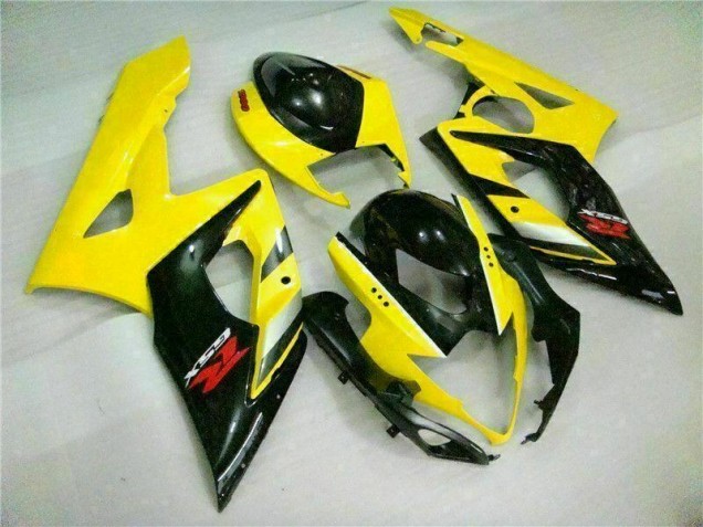 Gelb Schwarz Suzuki GSXR 1000 K5 2005-2006 Verkleidung Gelb Schwarz Suzuki GSXR 1000 K5 2005-2006 Verkleidung