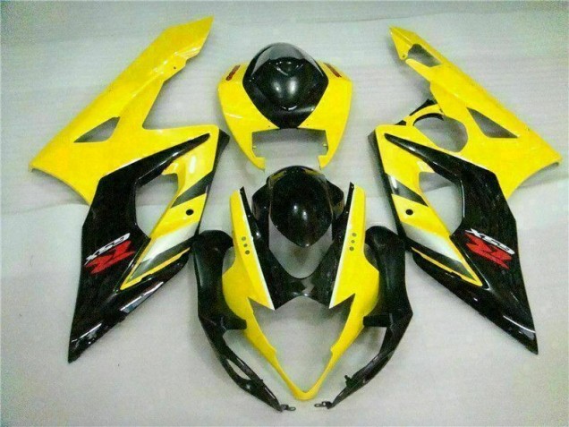 Gelb Schwarz Suzuki GSXR 1000 K5 2005-2006 Verkleidung Gelb Schwarz Suzuki GSXR 1000 K5 2005-2006 Verkleidung