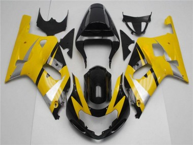 Gelb Schwarz Suzuki GSXR 600 / 750 K1 K2 K3 2001-2003 Verkleidung