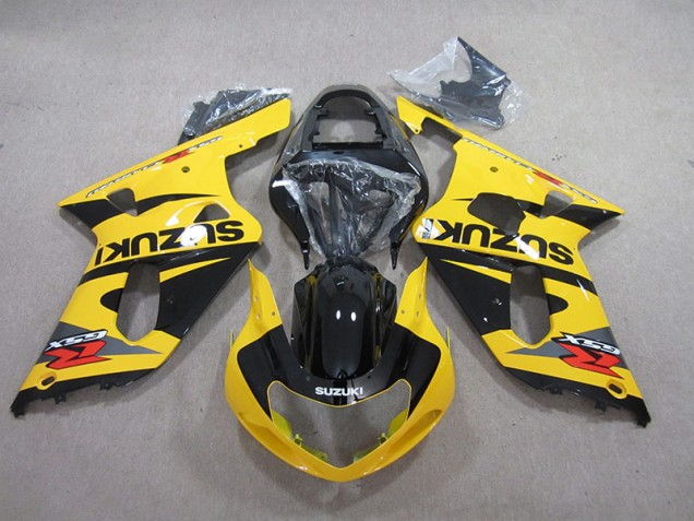 Gelb Schwarz Suzuki GSXR 600 K1 K2 K3 2001-2003 Verkleidungen Gelb Schwarz Suzuki GSXR 600 K1 K2 K3 2001-2003 Verkleidungen