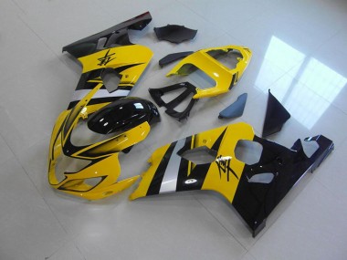 Gelb Schwarz Suzuki GSXR 750 K4 2004-2005 Verkleidungen