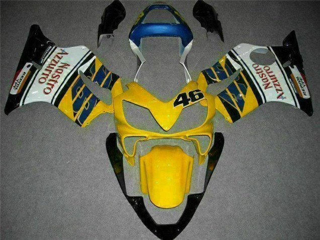 Gelb Weiß Honda CBR 600 F4i 2001-2003 Verkleidungen Gelb Weiß Honda CBR 600 F4i 2001-2003 Verkleidungen