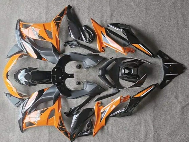 Glänzend Orange Schwarz Kawasaki EX650 2017-2019 Verkleidungen