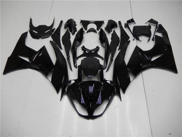 Glänzend Schwarz Kawasaki ZX6R 2009-2012 Verkleidungen Glänzend Schwarz Kawasaki ZX6R 2009-2012 Verkleidungen