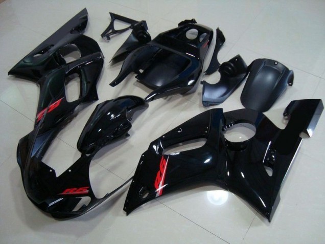 Glänzend Schwarz Rote Aufkleber Yamaha R6 1998-2002 Verkleidungen Glänzend Schwarz Rote Aufkleber Yamaha R6 1998-2002 Verkleidungen