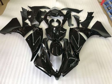 Glänzend Schwarz Yamaha R1 2012-2014 Verkleidungen