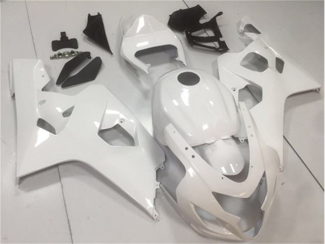 Glänzend Weiß Suzuki GSXR 600 / 750 K4 2004-2005 Verkleidungen Glänzend Weiß Suzuki GSXR 600 / 750 K4 2004-2005 Verkleidungen