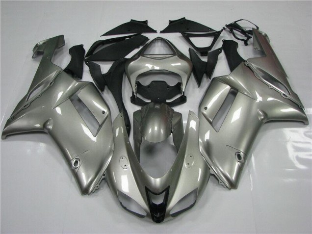 Grau Kawasaki ZX6R 2007-2008 Verkleidungen Grau Kawasaki ZX6R 2007-2008 Verkleidungen