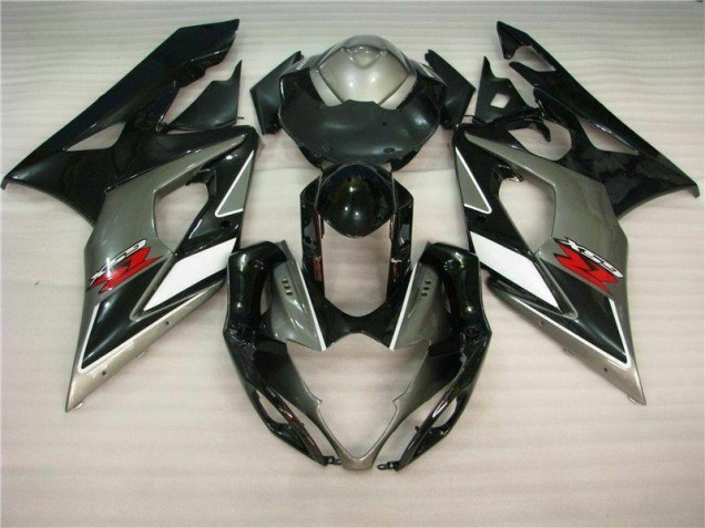 Grau Schwarz Suzuki GSXR 1000 K5 2005-2006 Verkleidungen Grau Schwarz Suzuki GSXR 1000 K5 2005-2006 Verkleidungen