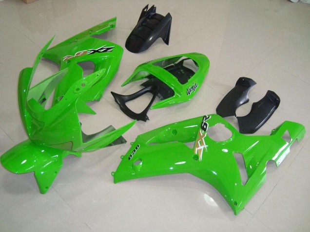 Grün Kawasaki ZX6R 2003-2004 Verkleidungen Grün Kawasaki ZX6R 2003-2004 Verkleidungen