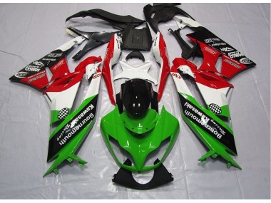 Grün Rot Kawasaki ZX6R 2009-2012 Verkleidungen