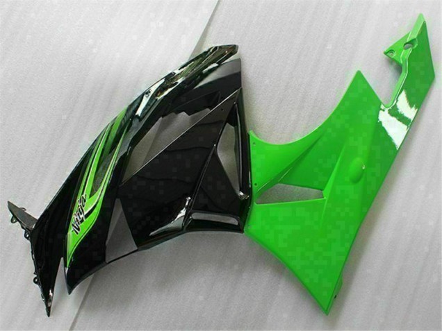 Grün Schwarz Kawasaki ZX6R 2009-2012 Verkleidung Grün Schwarz Kawasaki ZX6R 2009-2012 Verkleidung