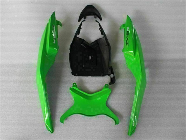 Grün Schwarz Kawasaki ZX6R 2009-2012 Verkleidung Grün Schwarz Kawasaki ZX6R 2009-2012 Verkleidung