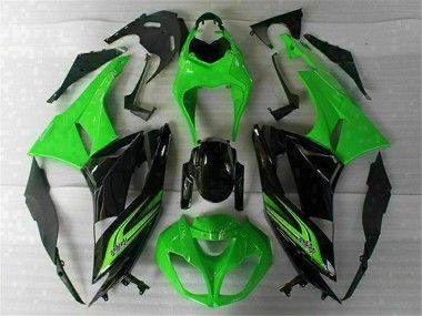 Grün Schwarz Kawasaki ZX6R 2009-2012 Verkleidung