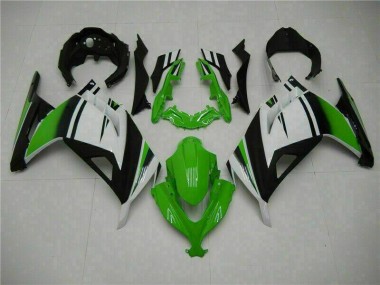 Grün Schwarz Silber Kawasaki EX300 2013-2016 Verkleidungen