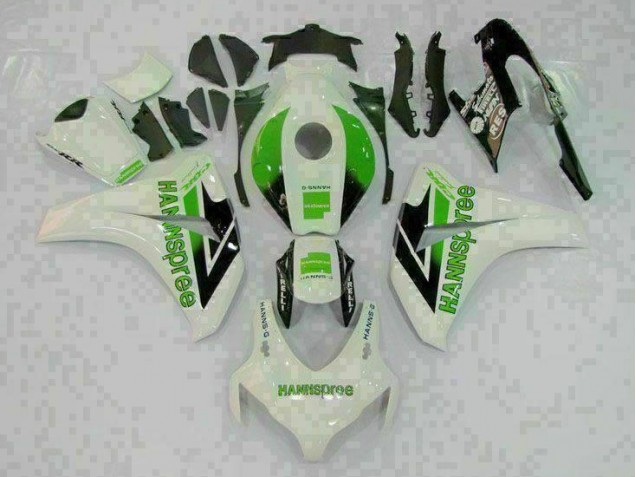 Grün Weiß Honda CBR 1000 RR 2008-2011 Vollverkleidung Grün Weiß Honda CBR 1000 RR 2008-2011 Vollverkleidung