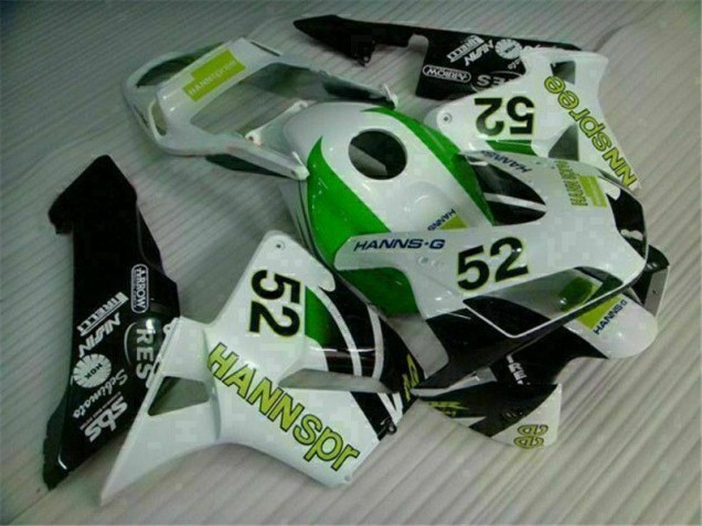 Grün Weiß Schwarz Honda CBR 600 RR 2003-2004 Verkleidungen Grün Weiß Schwarz Honda CBR 600 RR 2003-2004 Verkleidungen